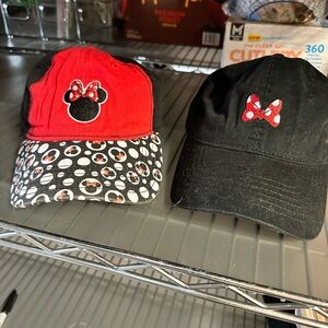 Disney Red and Black Minnie Mouse Hats